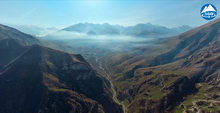  Авиапанорама в районе ворот Скалистого хребта / Aerial panorama in the area of the gates of the Rocky Range 