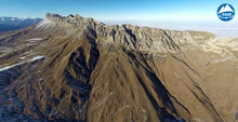  Авиапанорама южных склонов Кионского массива / Aerial panorama of the southern slopes of the Kion massif 