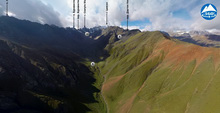  Аэропанорама ущелья Донисар, нижняя часть / Aerial panorama of the Donisar gorge, lower part 