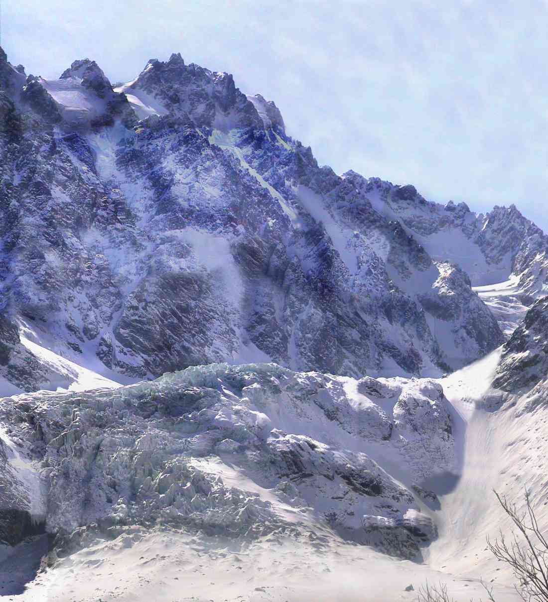 Цейское ущелье Северная Осетия зимой